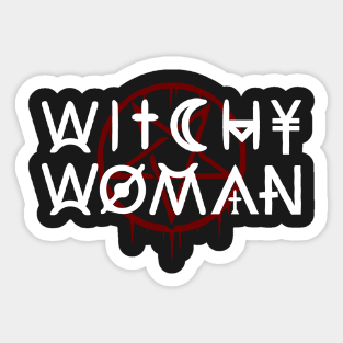 WITCHY WOMAN, WICCA, WICCAN, PAGANISM AND WITCHCRAFT Sticker